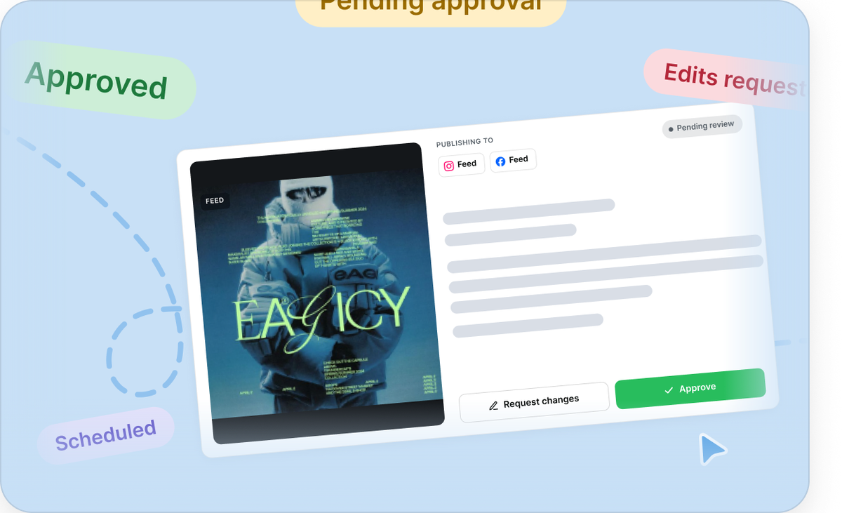 Kyte client approval view with approve and request changes actions